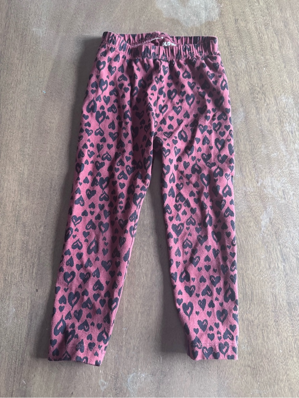 old navy toddler girl leggings - Heart Print - Size 2t